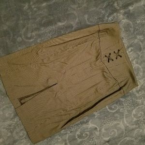 Express pinstripe pencil skirt